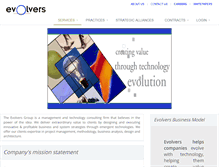 Tablet Screenshot of evolversgroup.com